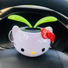 Load image into Gallery viewer, Creative Car Interior Decoration Solar Energy Decoration Shaking Head Grass Leaf Doll Cartoon Gift Decoration
