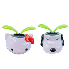 Load image into Gallery viewer, Creative Car Interior Decoration Solar Energy Decoration Shaking Head Grass Leaf Doll Cartoon Gift Decoration
