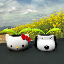 Load image into Gallery viewer, Creative Car Interior Decoration Solar Energy Decoration Shaking Head Grass Leaf Doll Cartoon Gift Decoration
