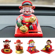 Load image into Gallery viewer, Creative Car Interior Decoration Solar Energy Decoration Shaking Head The God of Wealth Shape Cartoon Gift Decoration
