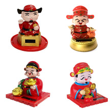Load image into Gallery viewer, Creative Car Interior Decoration Solar Energy Decoration Shaking Head The God of Wealth Shape Cartoon Gift Decoration
