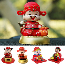 Load image into Gallery viewer, Creative Car Interior Decoration Solar Energy Decoration Shaking Head The God of Wealth Shape Cartoon Gift Decoration
