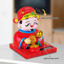 Load image into Gallery viewer, Creative Car Interior Decoration Solar Energy Decoration Shaking Head The God of Wealth Shape Cartoon Gift Decoration
