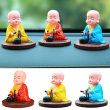 Load image into Gallery viewer, Car Buddhist Small Monk Statues Buddha Figurine Sculpture Handmade Miniatures Room Decoration Crafts Gifts Home Office Decorator
