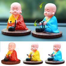 Load image into Gallery viewer, Car Buddhist Small Monk Statues Buddha Figurine Sculpture Handmade Miniatures Room Decoration Crafts Gifts Home Office Decorator

