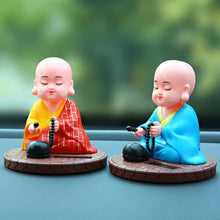 Load image into Gallery viewer, Car Buddhist Small Monk Statues Buddha Figurine Sculpture Handmade Miniatures Room Decoration Crafts Gifts Home Office Decorator
