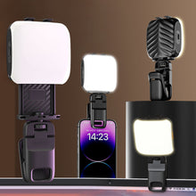 Load image into Gallery viewer, 1PC RBG Mobile Phone Fill Light Portable Pocket Light For Live Selfie Multi-Functional Beauty Light With Clip Holder

