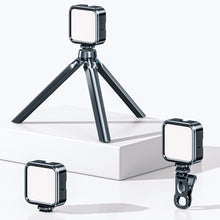 Load image into Gallery viewer, Mobile SLR Camera Beauty Light Portable RGB Atmosphere Light Desktop Live Light With Clip Tripod Hot Boot Connector

