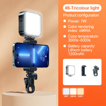 Load image into Gallery viewer, Mobile SLR Camera Beauty Light Portable RGB Atmosphere Light Desktop Live Light With Clip Tripod Hot Boot Connector
