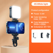 Load image into Gallery viewer, Mobile SLR Camera Beauty Light Portable RGB Atmosphere Light Desktop Live Light With Clip Tripod Hot Boot Connector
