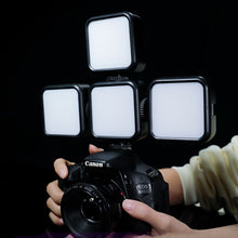 Load image into Gallery viewer, Mobile SLR Camera Beauty Light Portable RGB Atmosphere Light Desktop Live Light With Clip Tripod Hot Boot Connector
