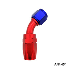 Load image into Gallery viewer, Aluminium Oil Fuel AN Fittings Adapter Reusable Fitting Hose End 0/45/90/180 Degree AN4-AN16 Fuel Swivel Hose
