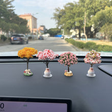 Load image into Gallery viewer, Car Interior Decorations Mini Tree Center Console Car Mounted Green Plant Accessories Simulated Flower Decoration Cute For Girls Gift
