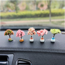 Load image into Gallery viewer, Car Interior Decorations Mini Tree Center Console Car Mounted Green Plant Accessories Simulated Flower Decoration Cute For Girls Gift
