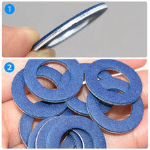 Load image into Gallery viewer, 10Pcs Oil Drain Plug Gaskets Seal Washer Oil Pan Ring Oil Drain Plug Gaskets for Toyota Camry Corolla Auto Parts # 9043012031

