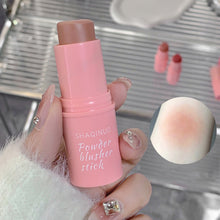 Load image into Gallery viewer, Smoky Rose Blusher Stick Cream Smooth Cheek Tint Monochrome Nude Blush Natural Matte Pink Apricot Face Rouge Contour Makeup
