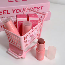 Load image into Gallery viewer, Smoky Rose Blusher Stick Cream Smooth Cheek Tint Monochrome Nude Blush Natural Matte Pink Apricot Face Rouge Contour Makeup
