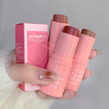 Load image into Gallery viewer, Smoky Rose Blusher Stick Cream Smooth Cheek Tint Monochrome Nude Blush Natural Matte Pink Apricot Face Rouge Contour Makeup
