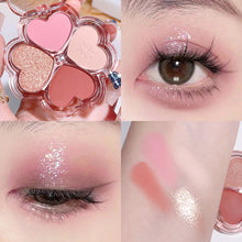 Load image into Gallery viewer, 4 Colors Eye Shadow Plate Cosmetics Pearly Eyeshadow Palettes Eyes Makeup Shiny Glitter Korean Art Eyeshadow Makeup Palettes
