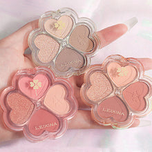 Load image into Gallery viewer, 4 Colors Eye Shadow Plate Cosmetics Pearly Eyeshadow Palettes Eyes Makeup Shiny Glitter Korean Art Eyeshadow Makeup Palettes
