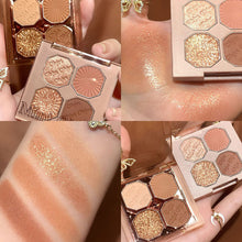 Load image into Gallery viewer, 4 Colors Eye Shadow Plate Cosmetics Pearly Eyeshadow Palettes Eyes Makeup Shiny Glitter Korean Art Eyeshadow Makeup Palettes
