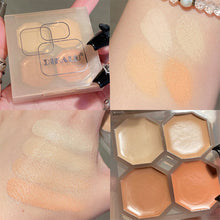 Load image into Gallery viewer, 4 Colors Eye Shadow Plate Cosmetics Pearly Eyeshadow Palettes Eyes Makeup Shiny Glitter Korean Art Eyeshadow Makeup Palettes
