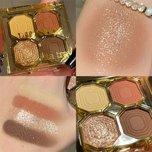 Load image into Gallery viewer, 4 Colors Eye Shadow Plate Cosmetics Pearly Eyeshadow Palettes Eyes Makeup Shiny Glitter Korean Art Eyeshadow Makeup Palettes
