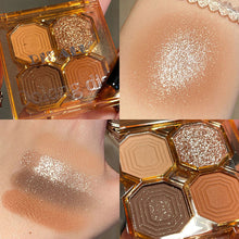 Load image into Gallery viewer, 4 Colors Eye Shadow Plate Cosmetics Pearly Eyeshadow Palettes Eyes Makeup Shiny Glitter Korean Art Eyeshadow Makeup Palettes
