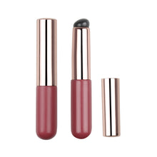 Load image into Gallery viewer, 1Pc Silicone Angled Portable Silicone Round Head Lip Brush Concealer Lipstick Brush with Cover Creative Makeup Brush Makeup Tool
