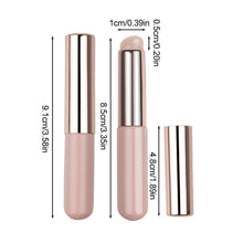 Load image into Gallery viewer, 1Pc Silicone Angled Portable Silicone Round Head Lip Brush Concealer Lipstick Brush with Cover Creative Makeup Brush Makeup Tool
