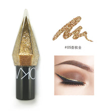 Load image into Gallery viewer, Diamond Glitter Eye Liner Pencil Eyes Makeup Waterproof Pearl Silver Rose Gold Brighten Silkworm Shadow Eyeliner Pen Cosmetics
