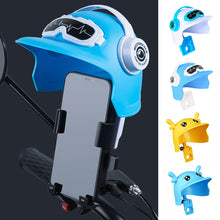 Load image into Gallery viewer, Small Helmet Rider Motorcycle Mobile Phone Holder and Electric Bicycle Navigation Mobile Phone Holder Waterproof Sunshade
