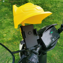 Load image into Gallery viewer, Small Helmet Rider Motorcycle Mobile Phone Holder and Electric Bicycle Navigation Mobile Phone Holder Waterproof Sunshade
