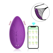 Load image into Gallery viewer, Silicone Butterfly APP Controls Powerful Clit Sucker Sucking Vibrator Invisible Silicone Women's Wearable Underwear Vibrating Egg
