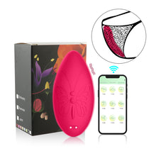 Load image into Gallery viewer, Silicone Butterfly APP Controls Powerful Clit Sucker Sucking Vibrator Invisible Silicone Women's Wearable Underwear Vibrating Egg
