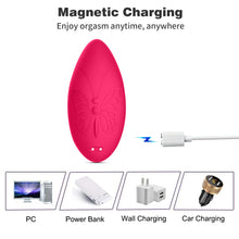 Load image into Gallery viewer, Silicone Butterfly APP Controls Powerful Clit Sucker Sucking Vibrator Invisible Silicone Women's Wearable Underwear Vibrating Egg
