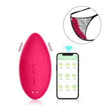 Load image into Gallery viewer, Silicone Butterfly APP Controls Powerful Clit Sucker Sucking Vibrator Invisible Silicone Women's Wearable Underwear Vibrating Egg
