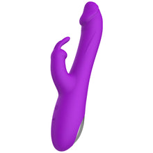 Load image into Gallery viewer, Rechargeable Double G-spot Rabbit Vibrating Massage Stick for Women Retractable Vibrator Sex Toys
