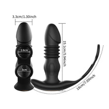 Load image into Gallery viewer, Silicone Anal Expansion Men and Women Back Court APP Remote Control Retractable Double Ring Locking Sperm Ring Anal Silicone Anal Plug
