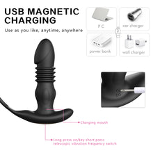 Load image into Gallery viewer, Silicone Anal Expansion Men and Women Back Court APP Remote Control Retractable Double Ring Locking Sperm Ring Anal Silicone Anal Plug
