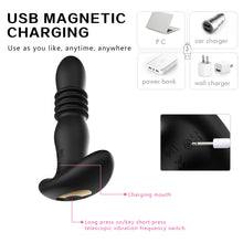Load image into Gallery viewer, APP Remote Controlled Silicone Vibrating Telescopic Anal Plug Silicone Anal Expansion for Couples Life Sex Toy
