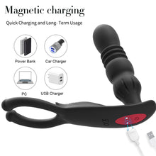 Load image into Gallery viewer, Rechargeable Retractable Silicone Anal Plug, Egg Clamp Masturbator Silicone Anal Expansion Men and Women Sex Toys
