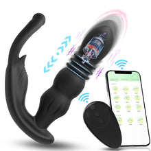 Load image into Gallery viewer, Rechargeable Retractable Silicone Anal Plug, Egg Clamp Masturbator Silicone Anal Expansion Men and Women Sex Toys
