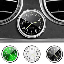 Load image into Gallery viewer, Luminous Car Interior Quartz Clock Auto Watch Thermometer Hygrometer for Home Automobiles Decoration Ornament Automotive Clock Accessories
