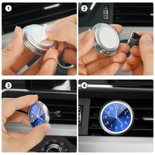 Load image into Gallery viewer, Luminous Car Air Outlet Interior Quartz Clock Auto Watch Thermometer Hygrometer for Home Automobiles Decoration Ornament Automotive Accessories
