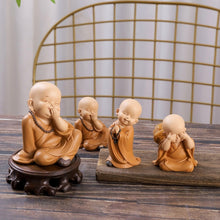 Load image into Gallery viewer, Car Decorator Buddhist Small Monk Statues Resin Buddha Figurine Sculpture Handmade Miniatures Room Decoration Crafts Gifts Home Office
