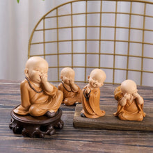 Load image into Gallery viewer, Car Decorator Buddhist Small Monk Statues Resin Buddha Figurine Sculpture Handmade Miniatures Room Decoration Crafts Gifts Home Office

