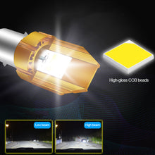 Load image into Gallery viewer, Motorcycle H6 BA20D H4 LED Headlight Bulb Double Colours White and Yellow LED 12V
