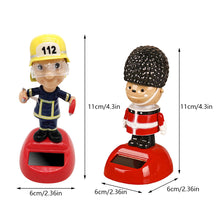 Load image into Gallery viewer, Car Decoration Solar Energy Decoration Fireman Soldier Shaking Doll Christmas Children's Gifts Shaking Head Figurine Desktop Decoration

