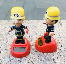 Load image into Gallery viewer, Car Decoration Solar Energy Decoration Fireman Soldier Shaking Doll Christmas Children's Gifts Shaking Head Figurine Desktop Decoration
